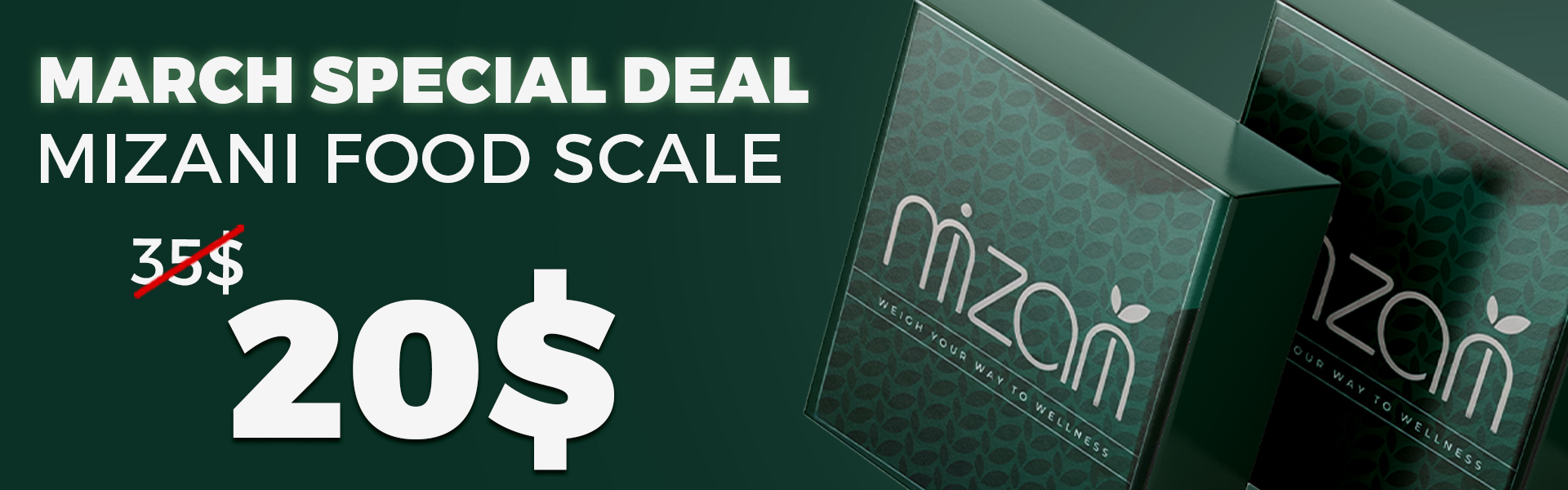 March Special Deal - Mizani Food Scale 20$